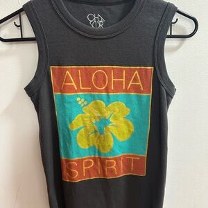 Anthropologie Women's Gray Aloha Tank‎ Top Size XS